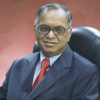 نارايان مورتي، مؤسس شركة "انفوسيس" لتكنولوجيا المعلومات وهي احدى كبريات الشركات في مجال تكنولوجيا المعلومات في الهند 